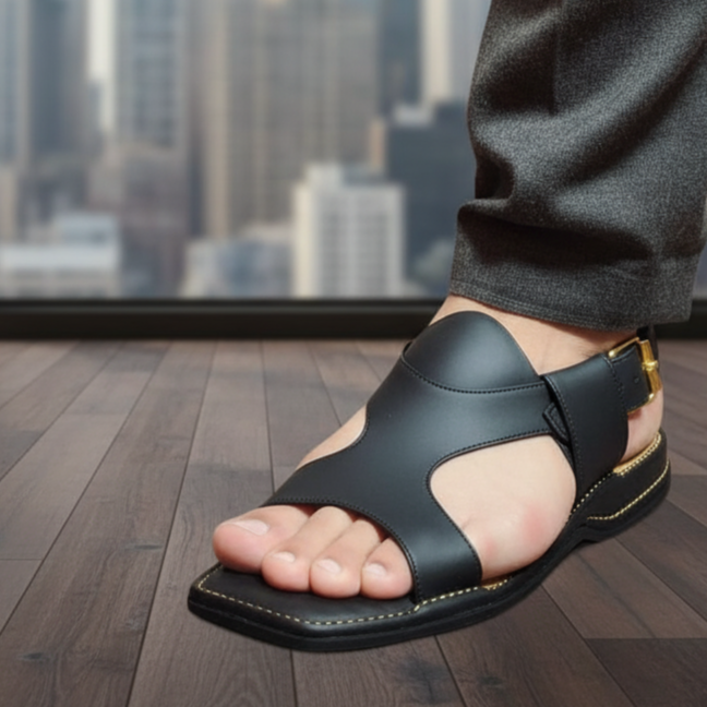 Handmade Peshawari Panjedar Chappal – Pure Leather Traditional Footwea
