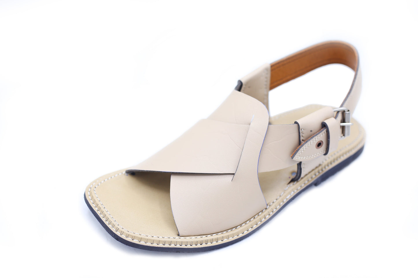 Handmade Cross Patty Chappal – Premium Pure Leather Sandal