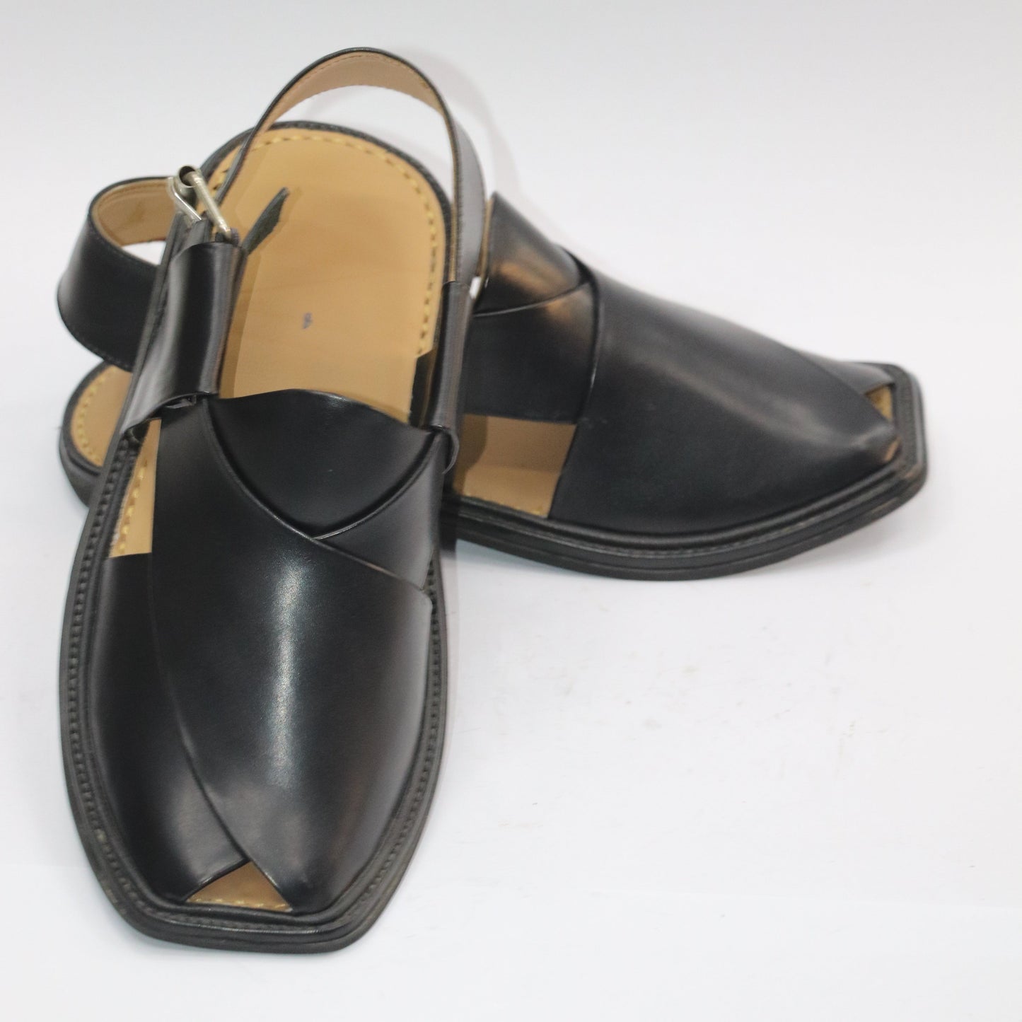 Smart Zalmi Pure Leather Chappal – Elegance in Every Step