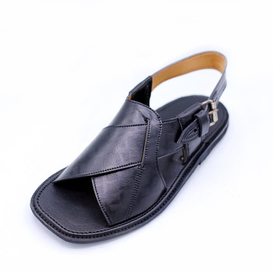 Cross Patty Pure Leather Handmade Chappal